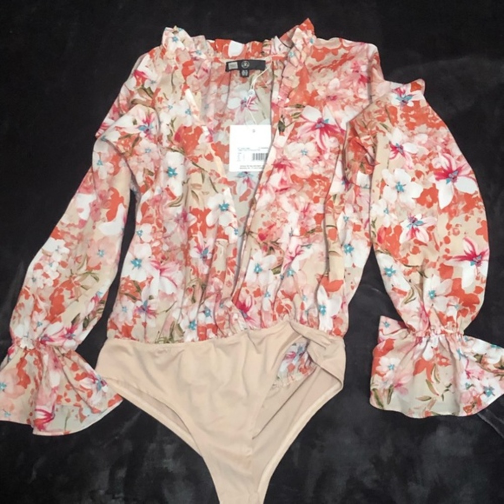 ASOS‎ | Chiffon Floral Bodysuit